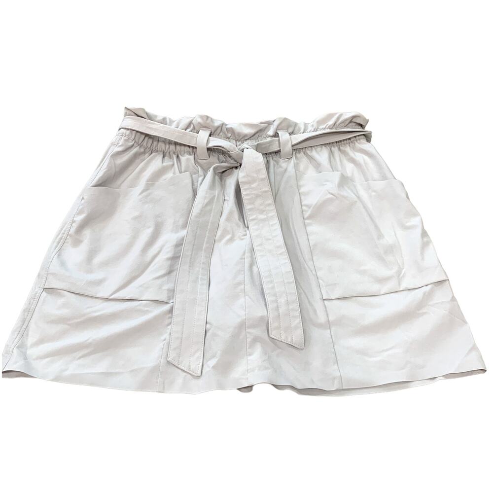 Athleta Grey Athletic Skirt Skort Built in Shorts Size 6